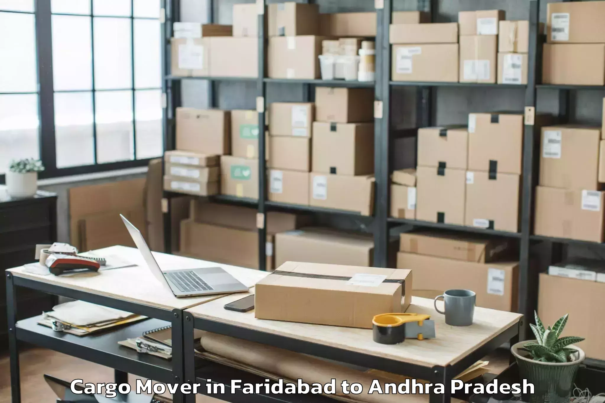 Reliable Faridabad to Kondapalle Cargo Mover